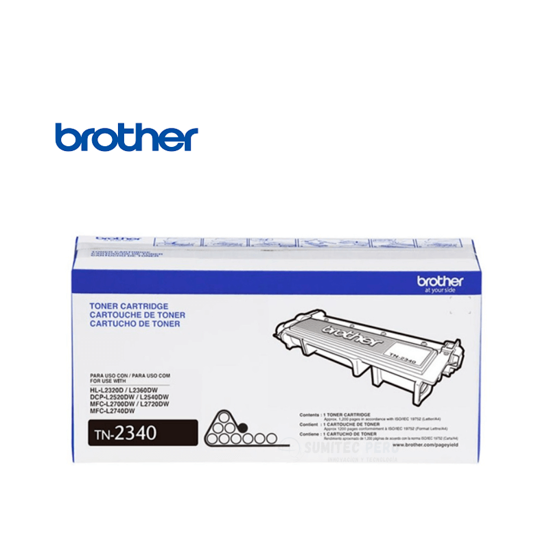 TONER BROTHER TN-2340 NEGRO DCP-L2520DW 1.200 PAGINAS