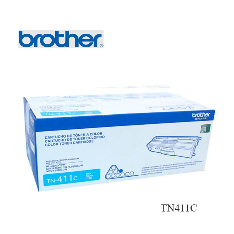 TONER BROTHER TN411C CIAN (MFCL8900CDW) 1,800 PAGINAS