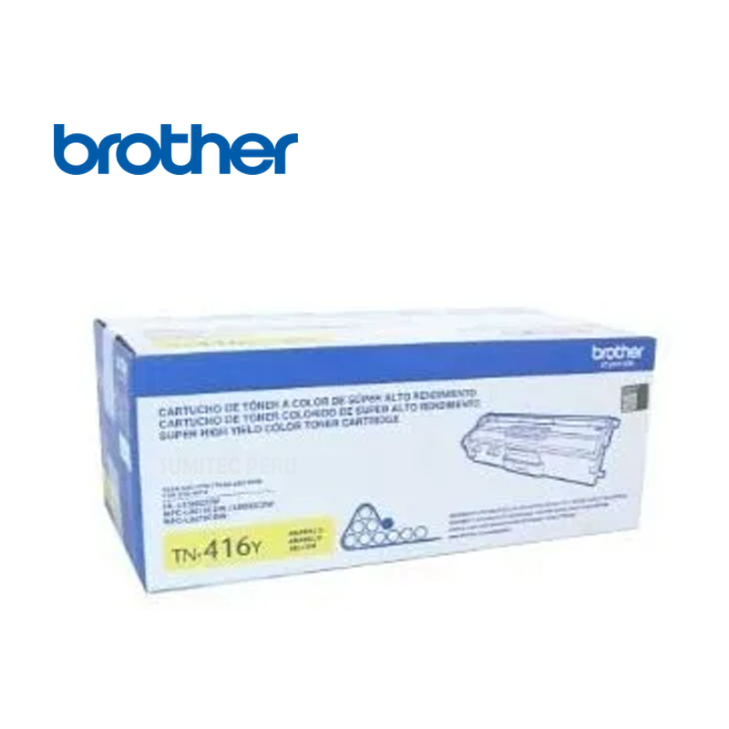 TONER BROTHER TN416Y YELLOW (MFCL8900CDW) 6,500 PAG.