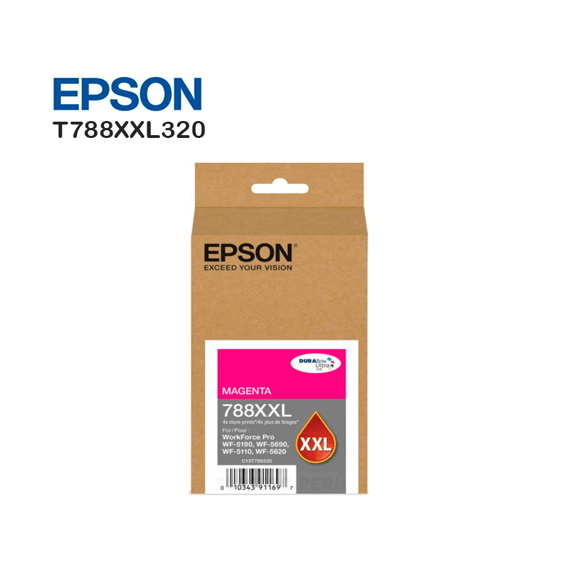 CARTUCHO TINTA EPSON T788XXL320 788XXL MAGENTA
