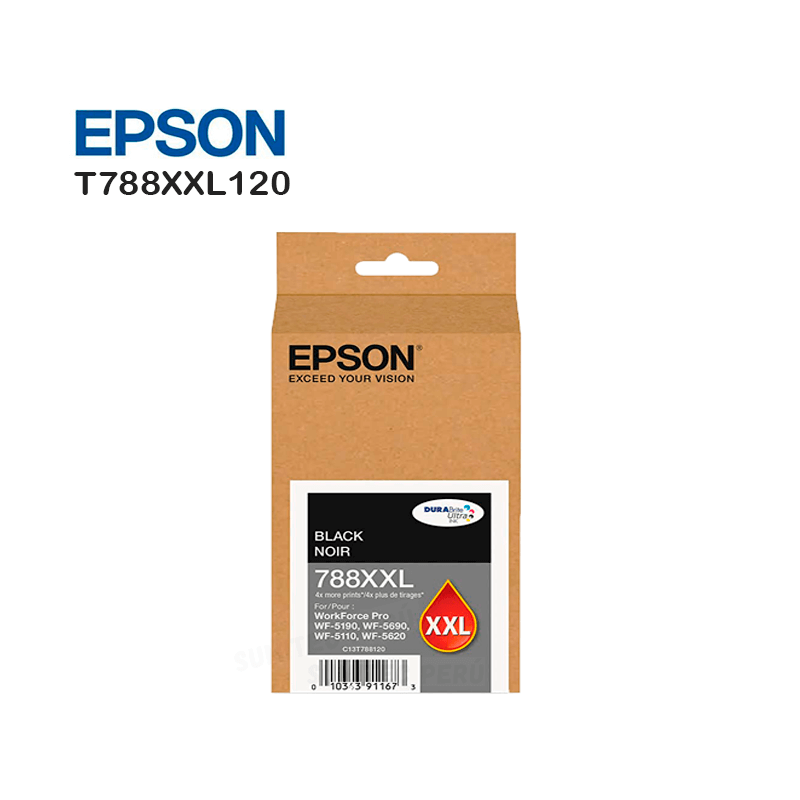 CARTUCHO TINTA EPSON T788XXL120 788XXL NEGRO