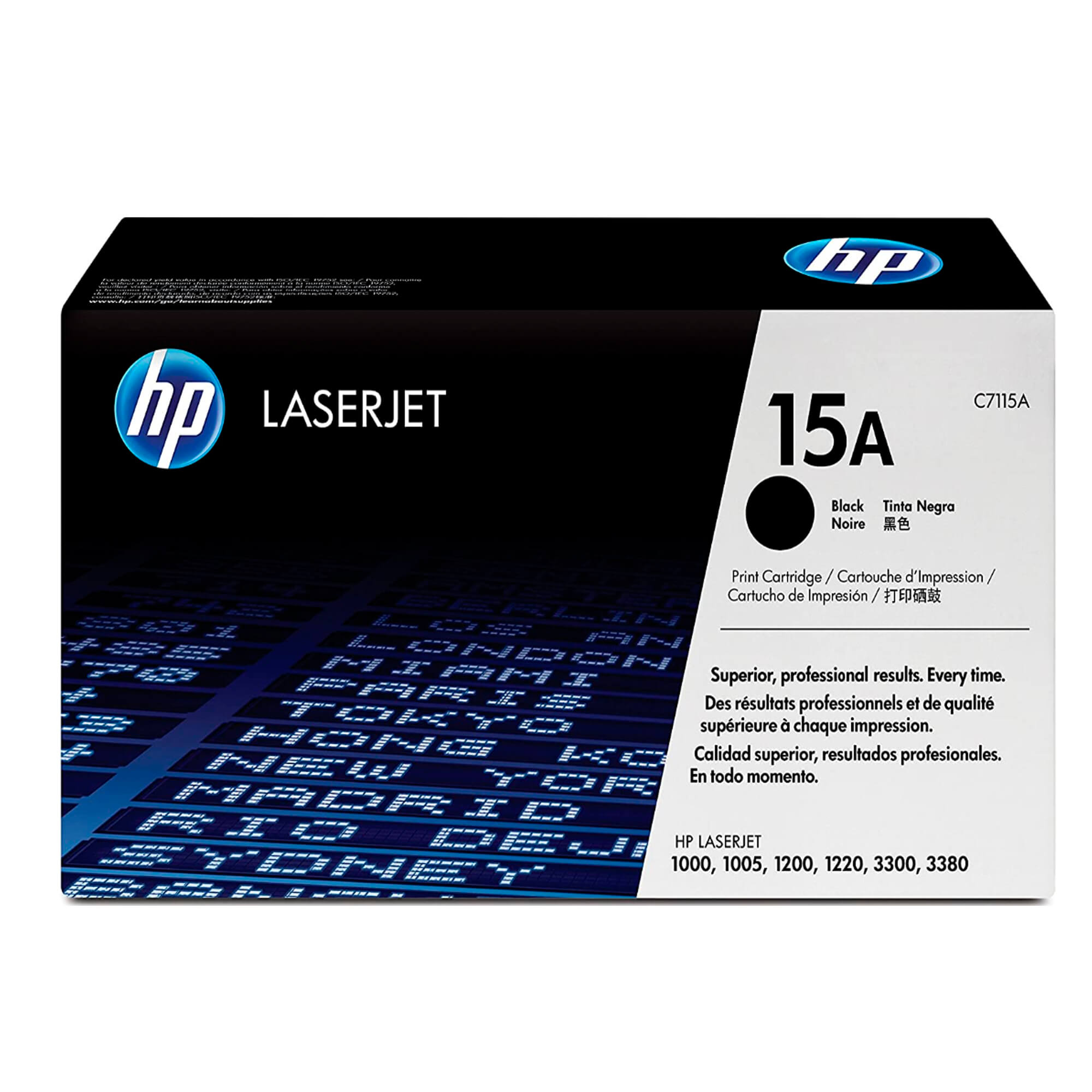 Toner HP C7115A 15A LaserJet 1200 Negro 2,500 Paginas.