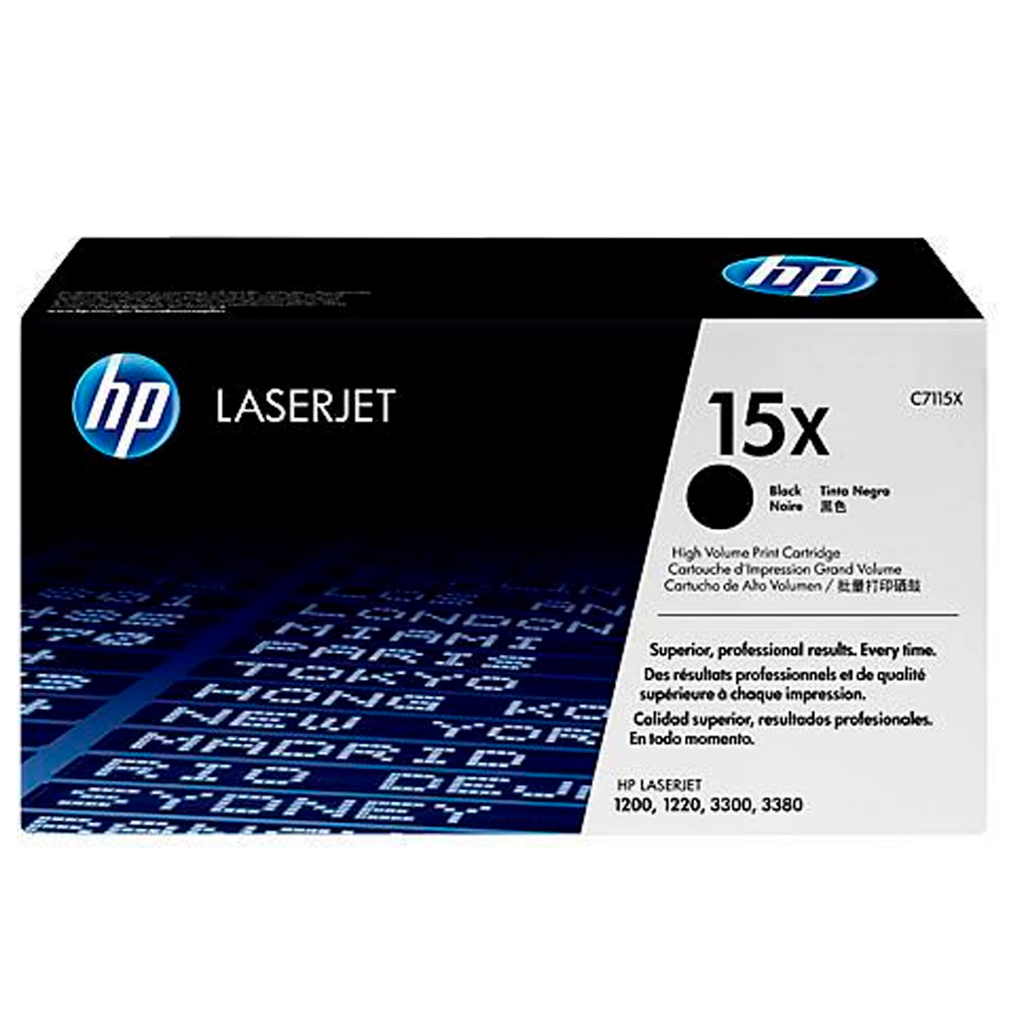 Toner HP C7115X 15X LaserJet 1200 Negro 3,500 Paginas.