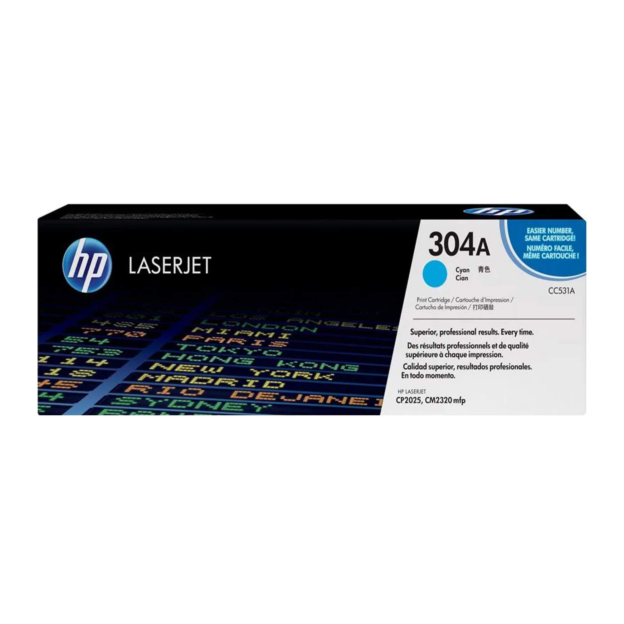 Toner HP CC531A 304A LaserJet CP2025 Cyan 2.800 Paginas.