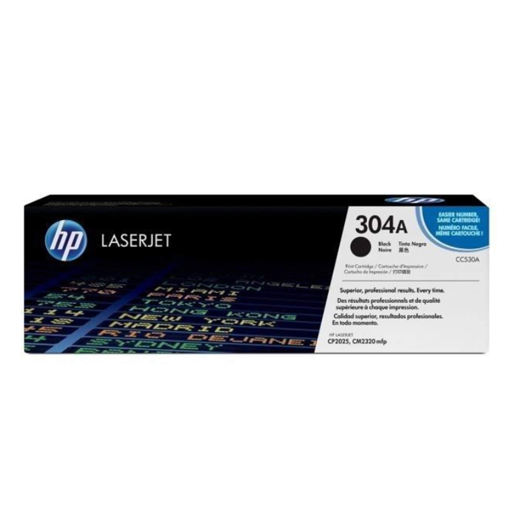 Toner HP CC530A 304A LaserJet CP2025 Negro 3.500 Paginas.