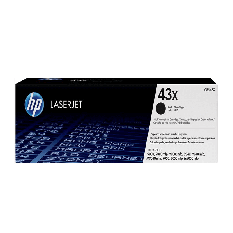 Toner HP C8543X (43X) LaserJet 9000, 9040 Negro.