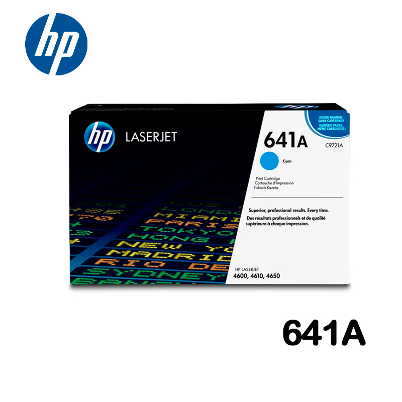 Toner HP C9721A (641A) LaserJet 4600 Cyan