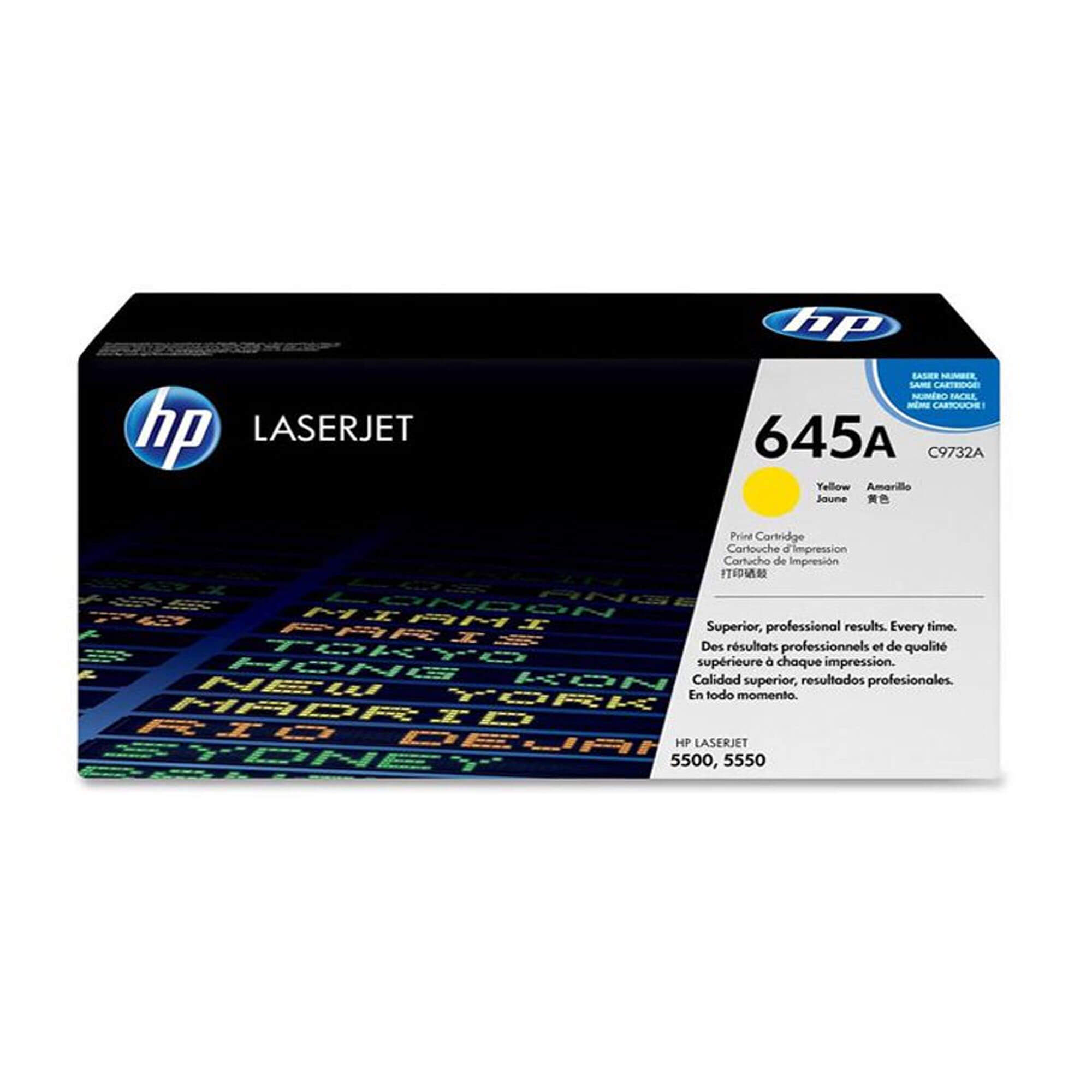 Toner HP C9732A 645A LaserJet 5500 Yellow 12.000 Paginas.