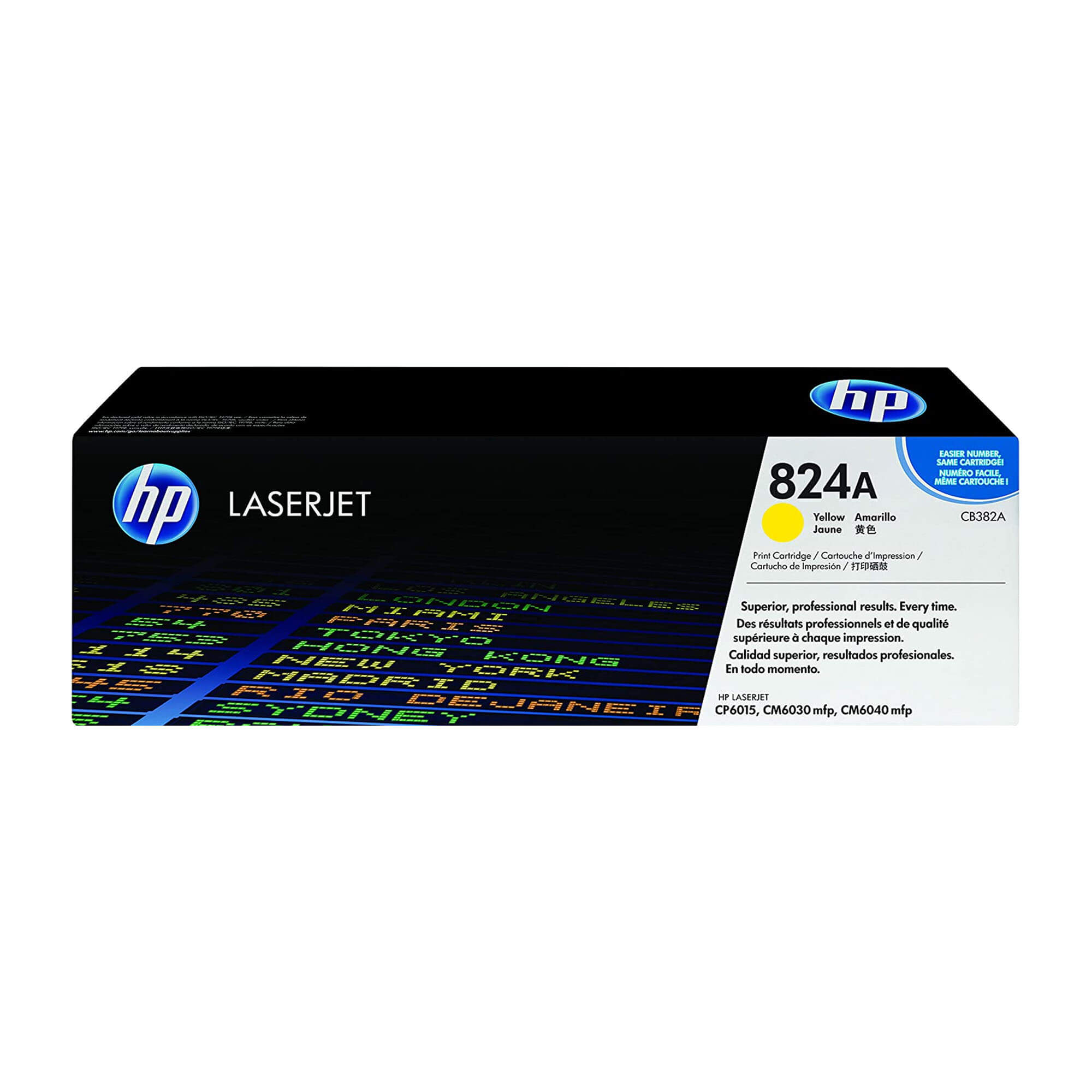 Toner HP CB382A 824A LaserJet CP6015N Yellow 21.000 Paginas.