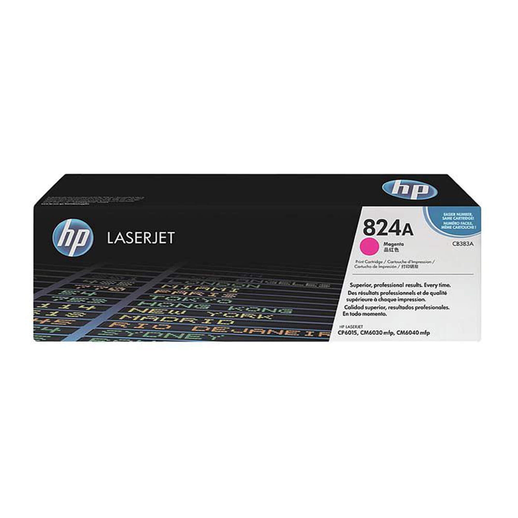 Toner HP CB383A 824A LaserJet CP6015N Magenta 21.000 Paginas.