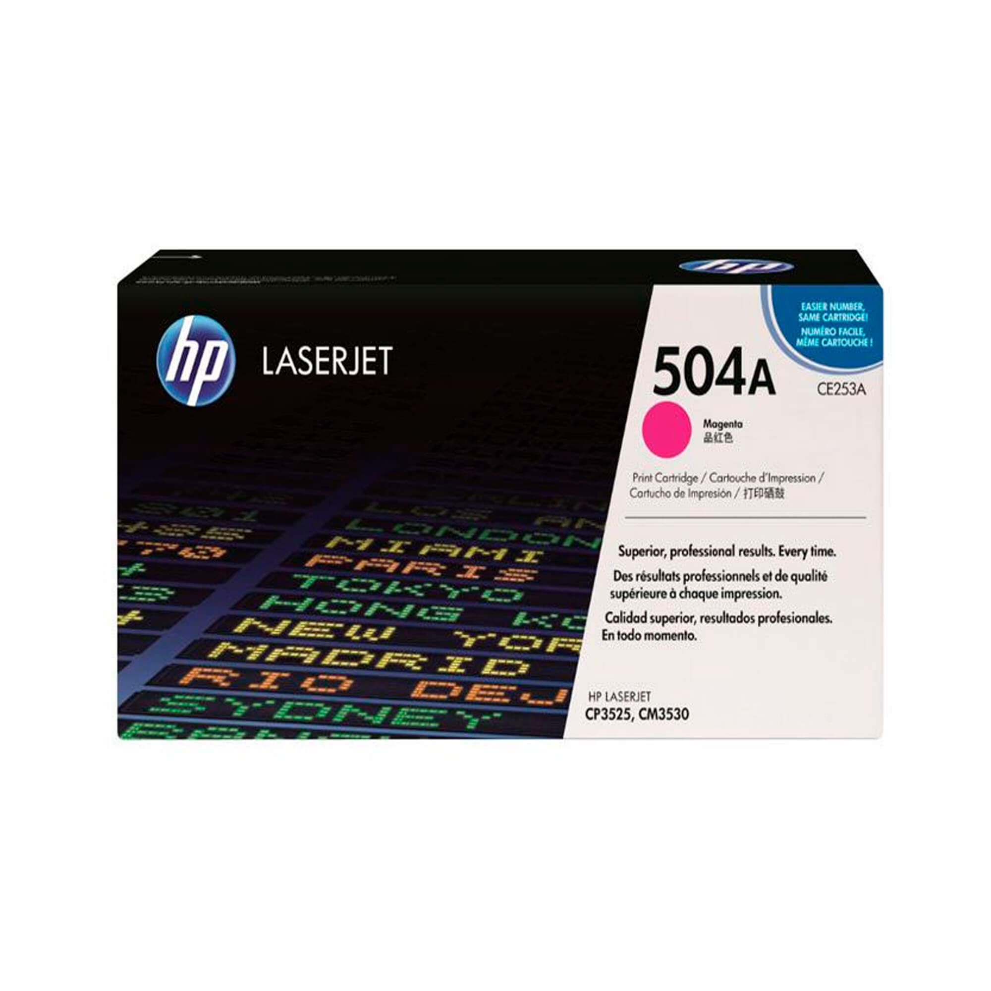 Toner HP CE253A 504A LaserJet CP3525 Magenta 7.000 Paginas.