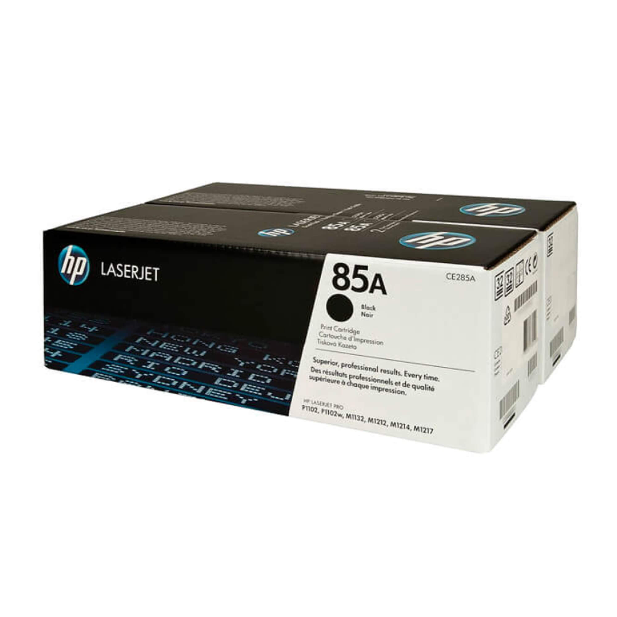 Toner HP CE285AD  85AD LaserJet P1102 Pack 2 Negro 3.200 Paginas.