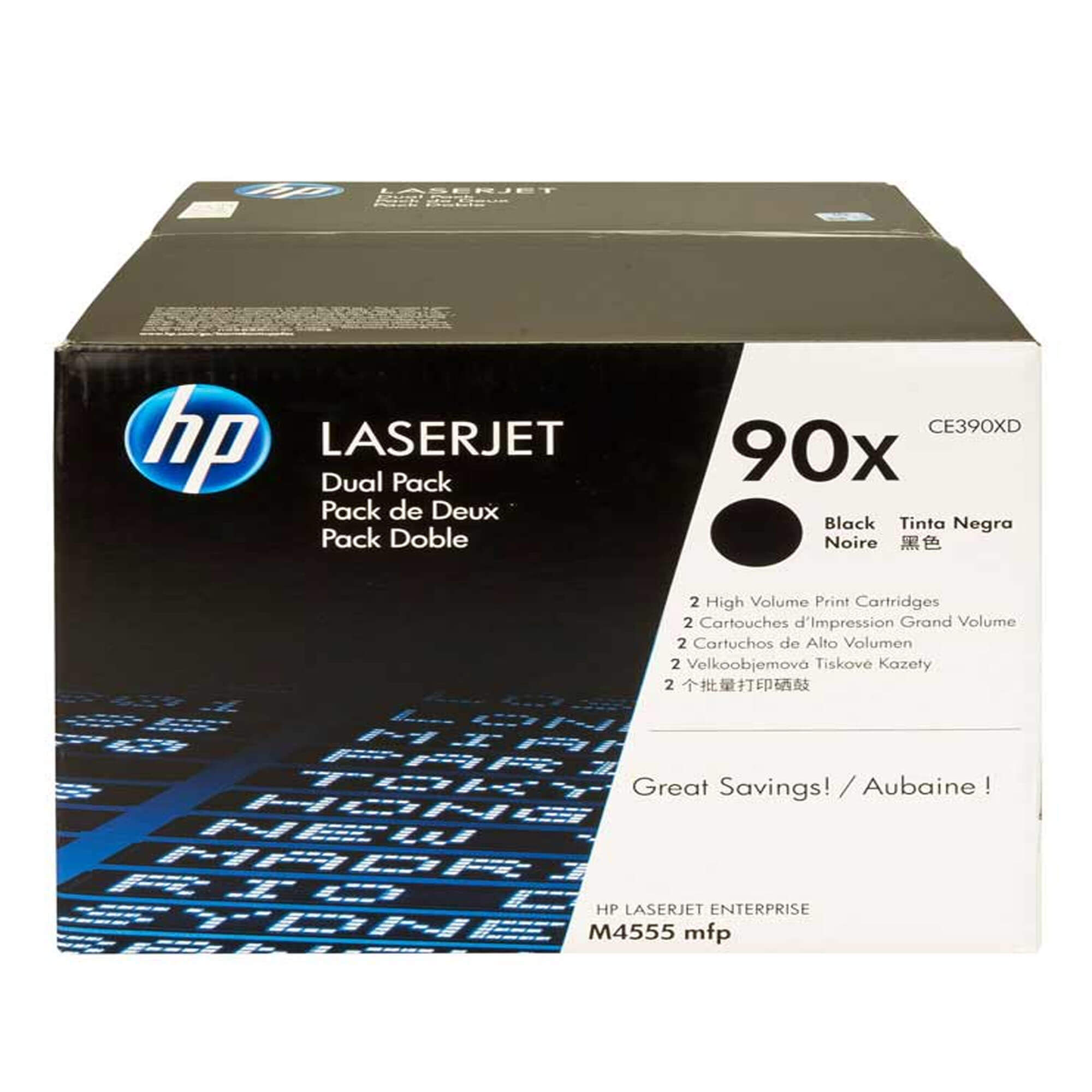 Toner HP CE390XD 90XD LaserJet M601 Negro 48.000 Paginas.