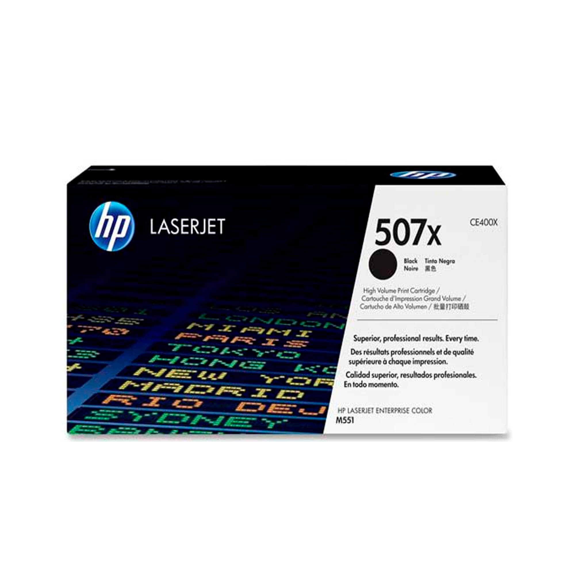 Toner HP CE400X 507X LaserJet M551 Negro 11.000 Paginas.
