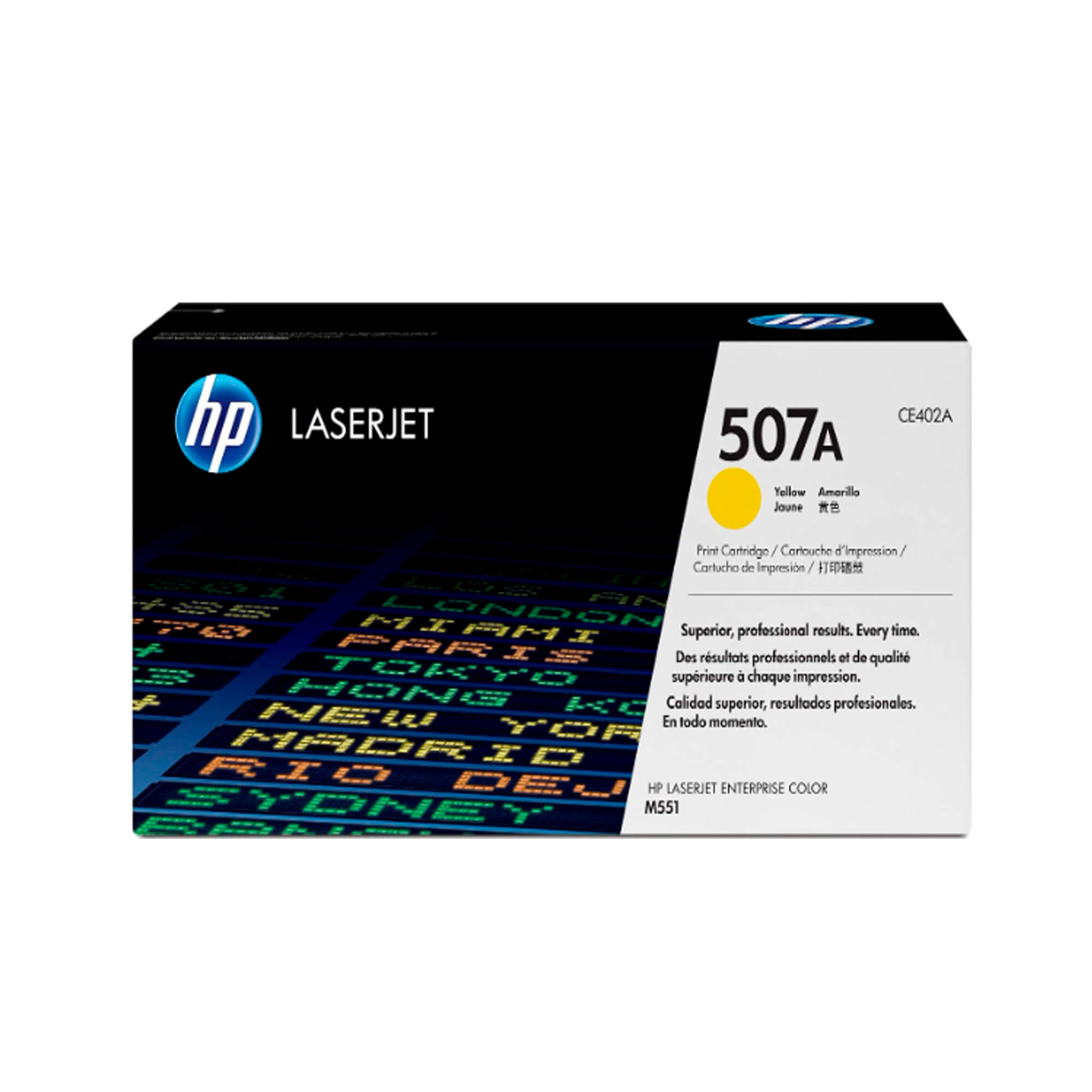 Toner HP CE402A 507A LaserJet M551 Yellow 6.000 Paginas.