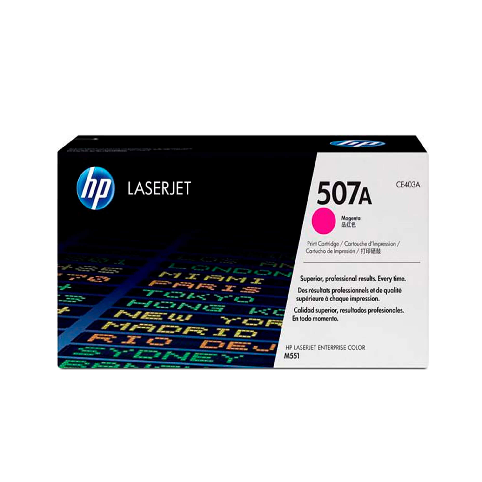 Toner HP CE403A 507A LaserJet M551 Magenta 6.000 Paginas.