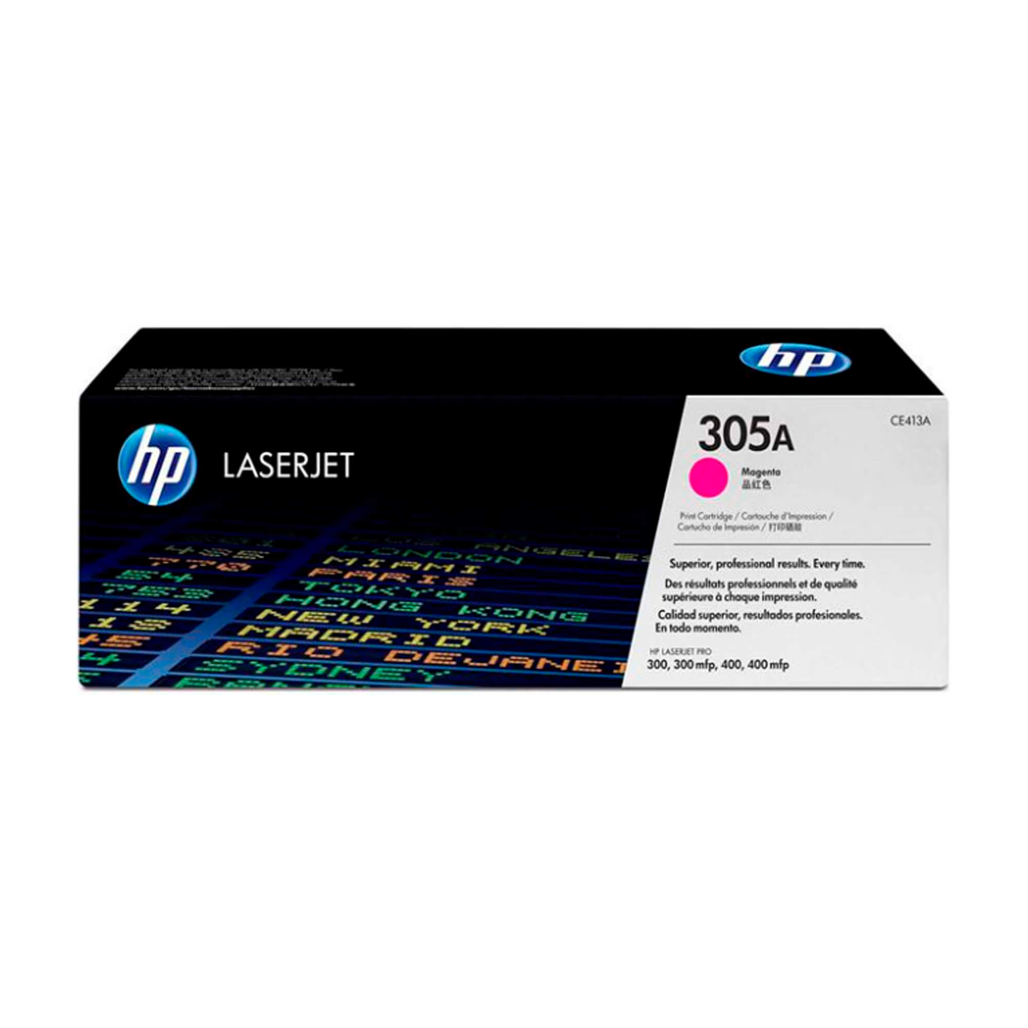 Toner HP CE413A 305A LaserJet Pro 400 Magenta 2.600 Paginas.