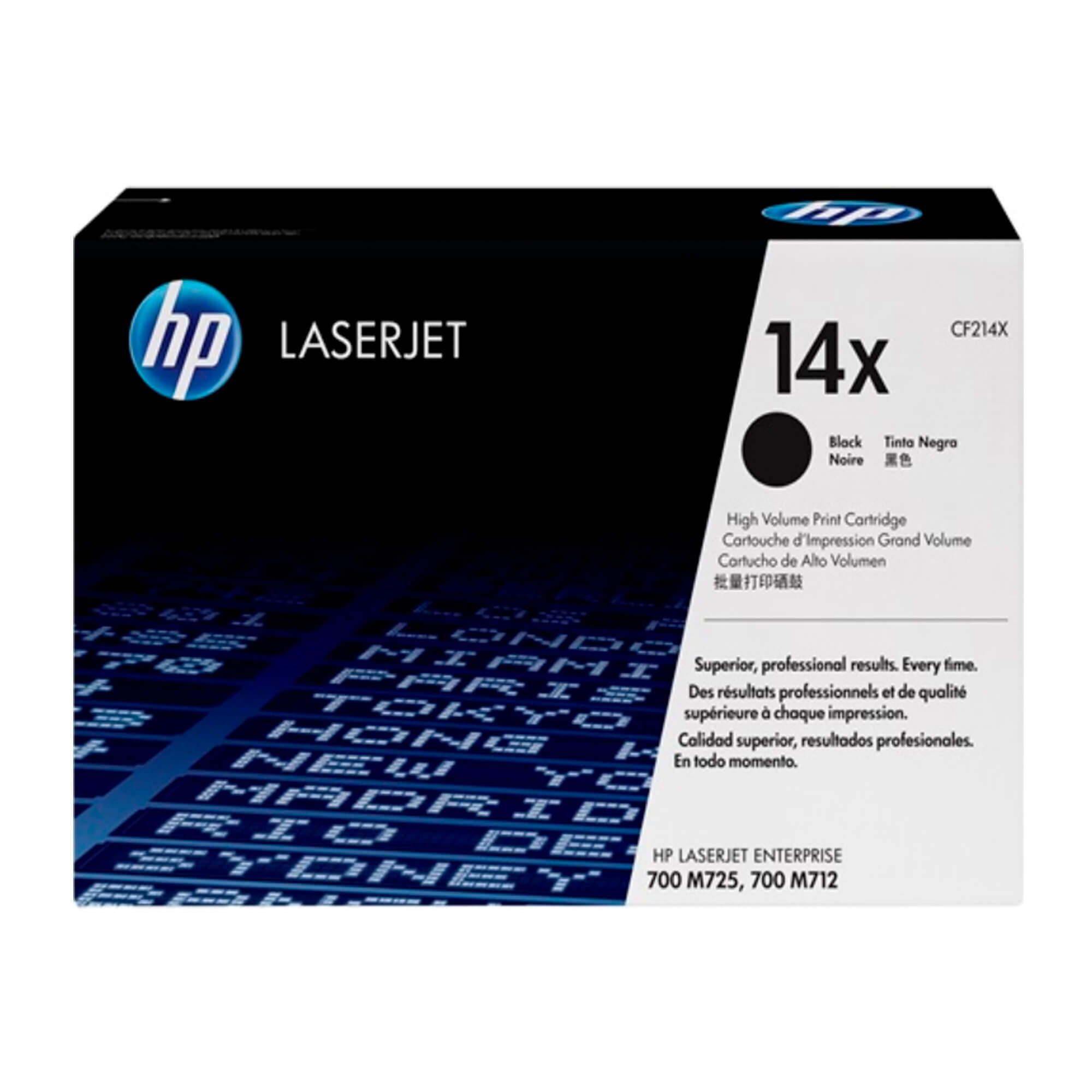 Toner HP CF214X 14X LaserJet M725 Negro  17.000 Paginas.