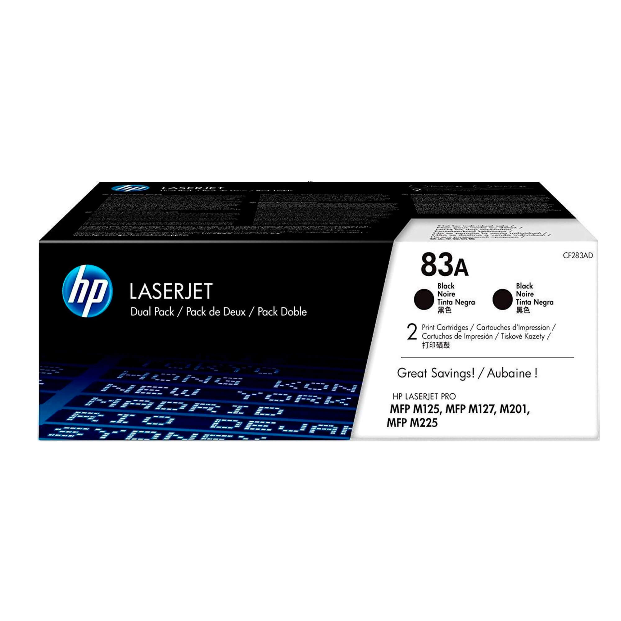 Toner HP CF283AD 83AD LaserJet M125 Negro 3.000 Paginas.