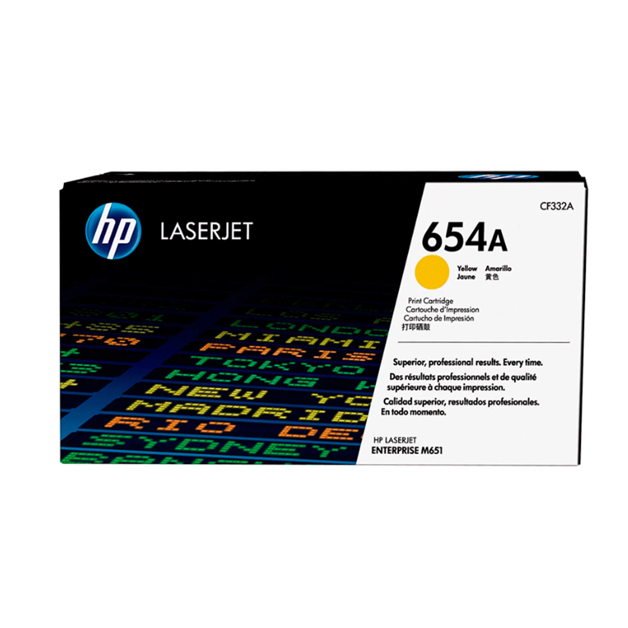 Toner HP CF332A 654A LaserJet M651 Yellow 15.000 Paginas.