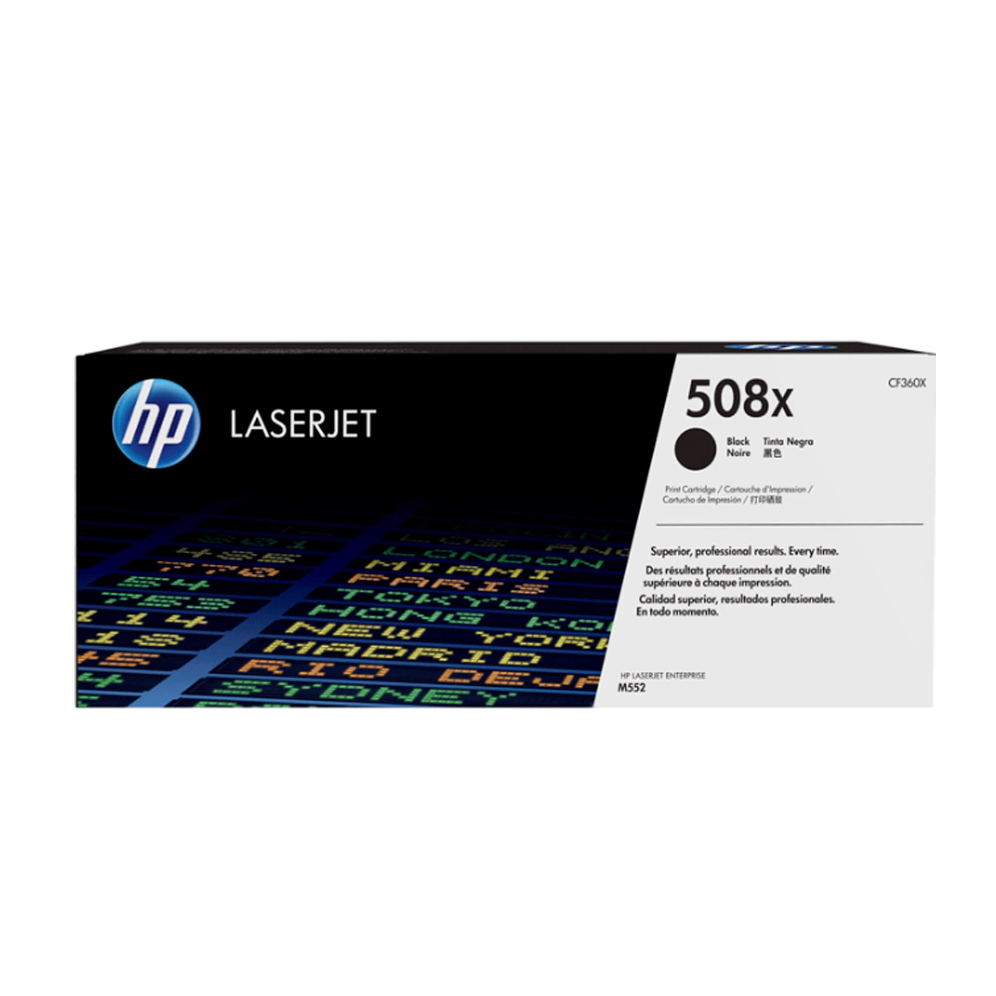 Toner HP CF360X 508X LaserJet M553 Negro 12.500 Paginas.