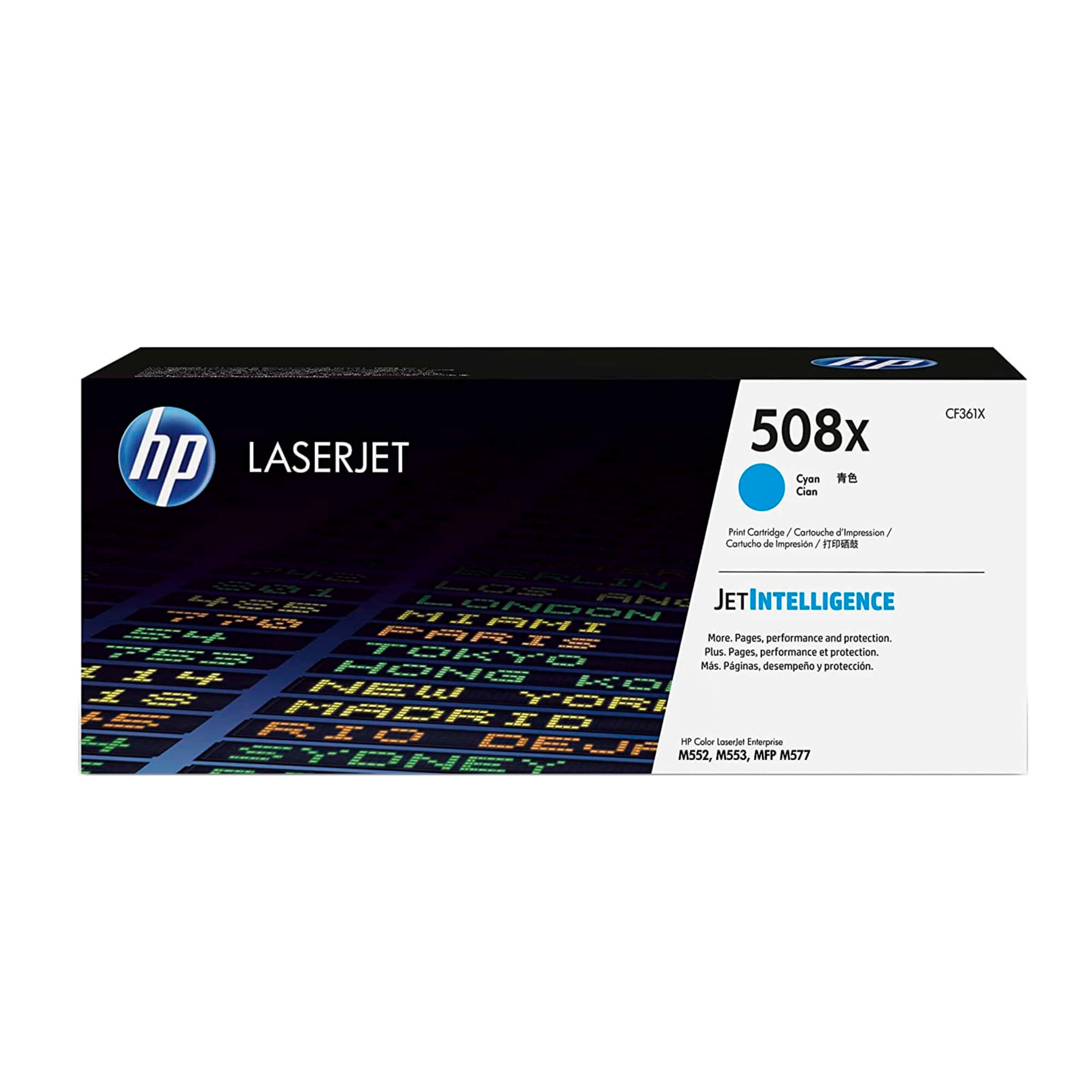 Toner HP CF361X 508X LaserJet M553 Cyan 9.500 Paginas.