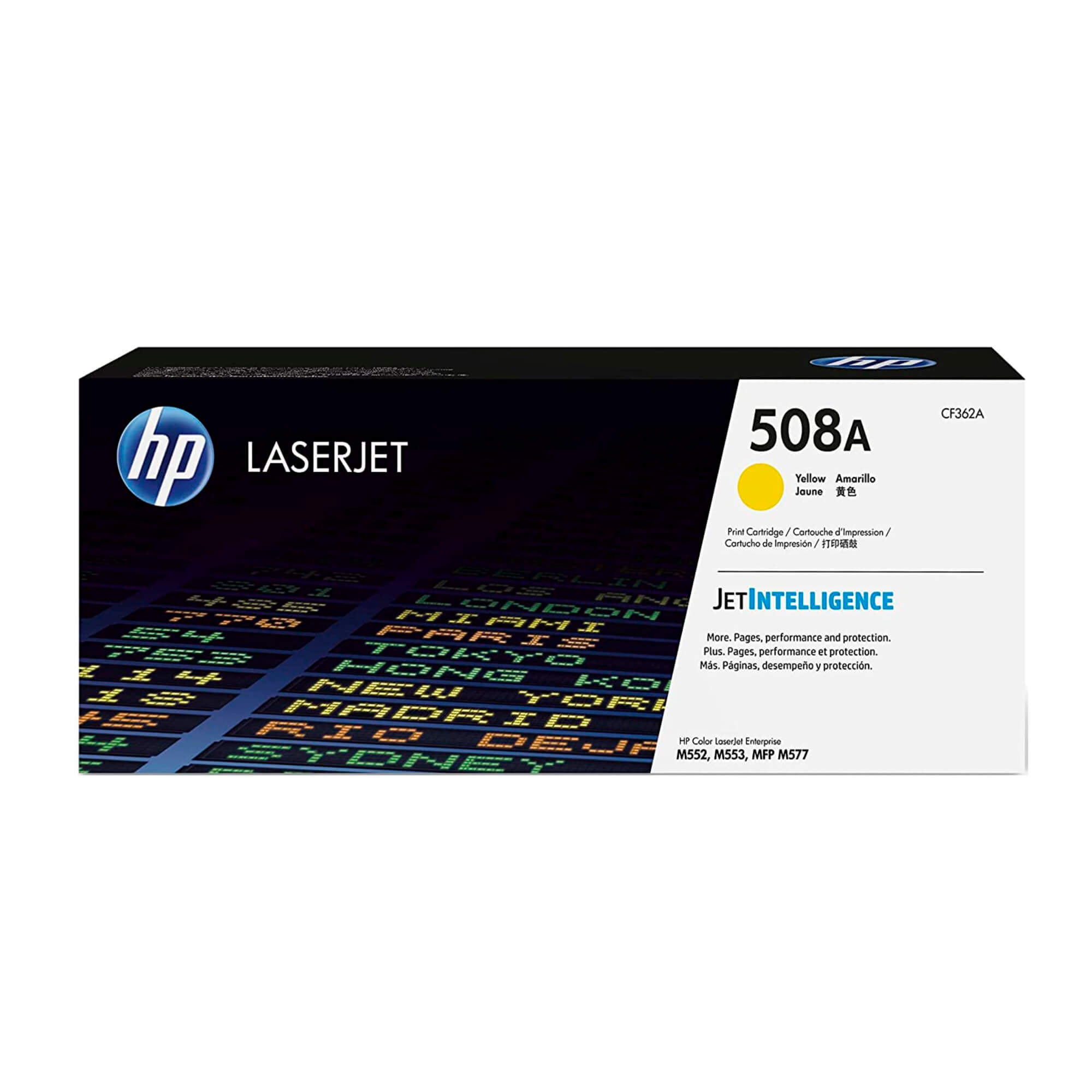 Toner HP CF362A 508A LaserJet M553 Yellow 5.000 Paginas