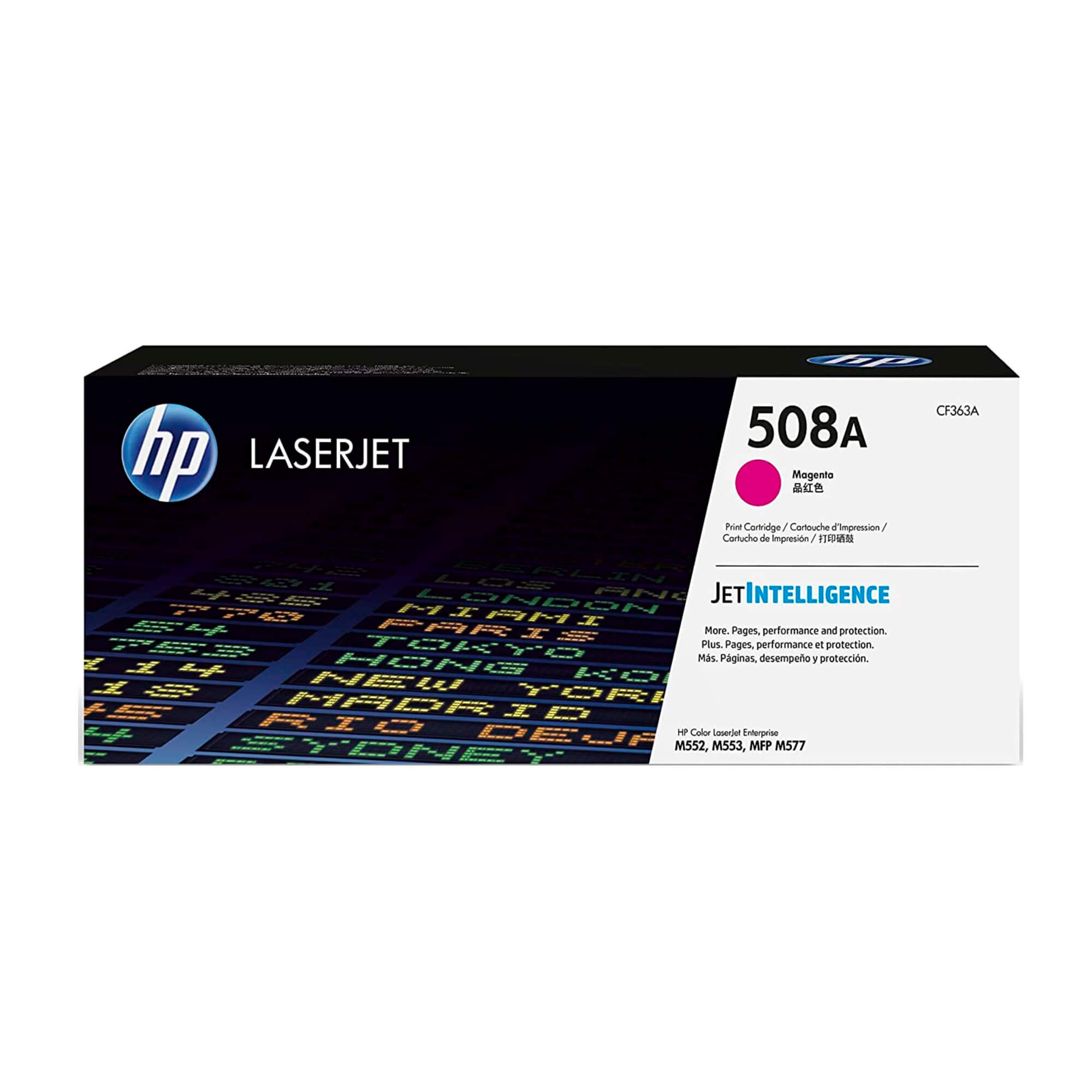 Toner HP CF363A 508A LaserJet M553 Magenta 5.000 Paginas.