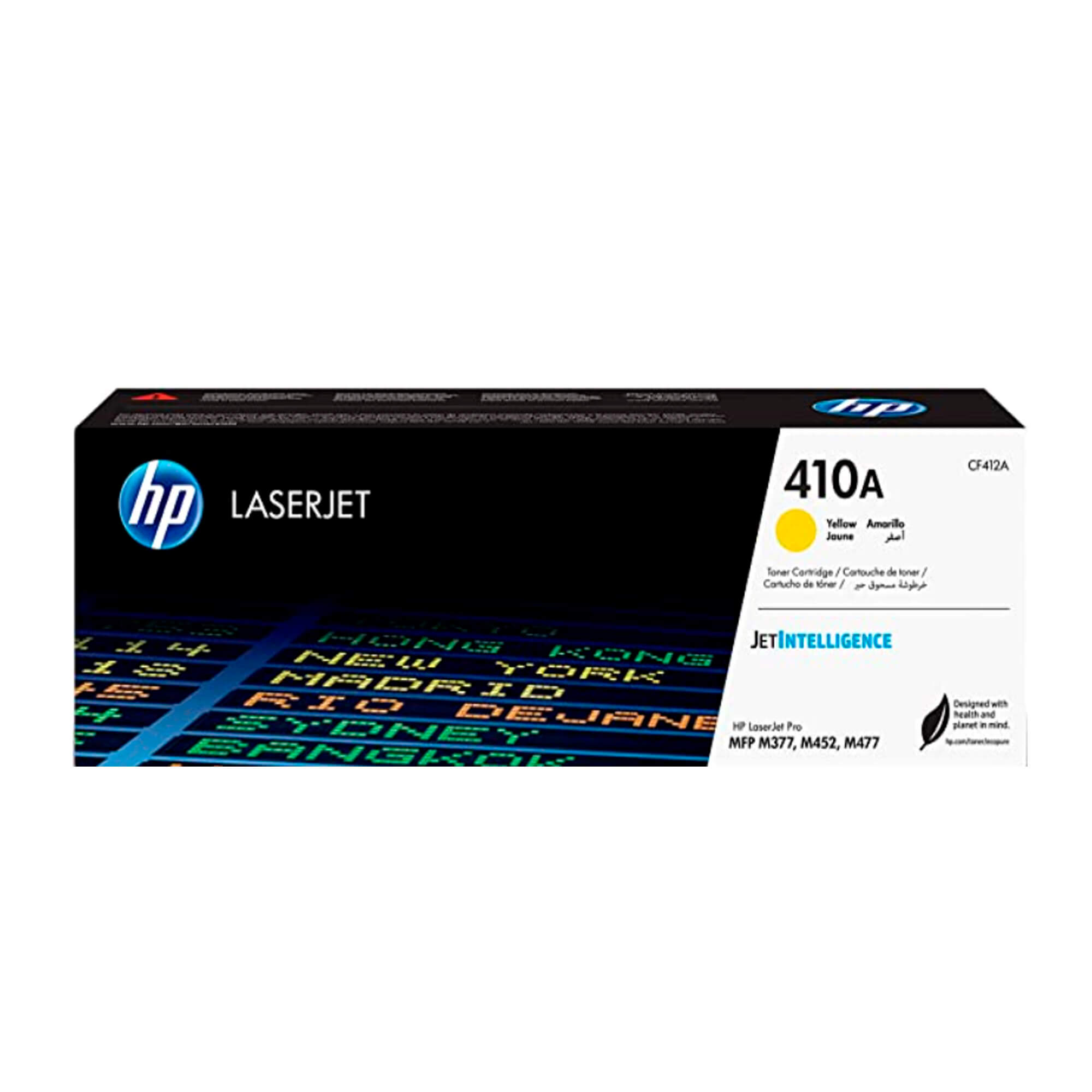 Toner HP CF412A 410A  LaserJet M477 Yellow 2.300 Paginas.