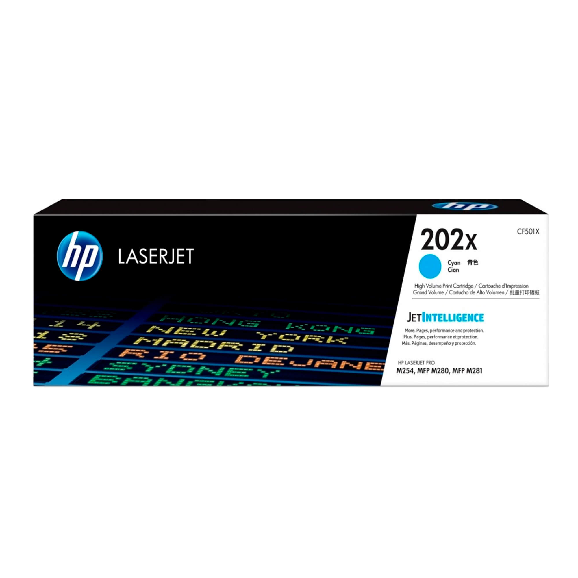 Toner HP CF501X 202X LaserJet Pro M254 Cyan 2.500 Paginas.