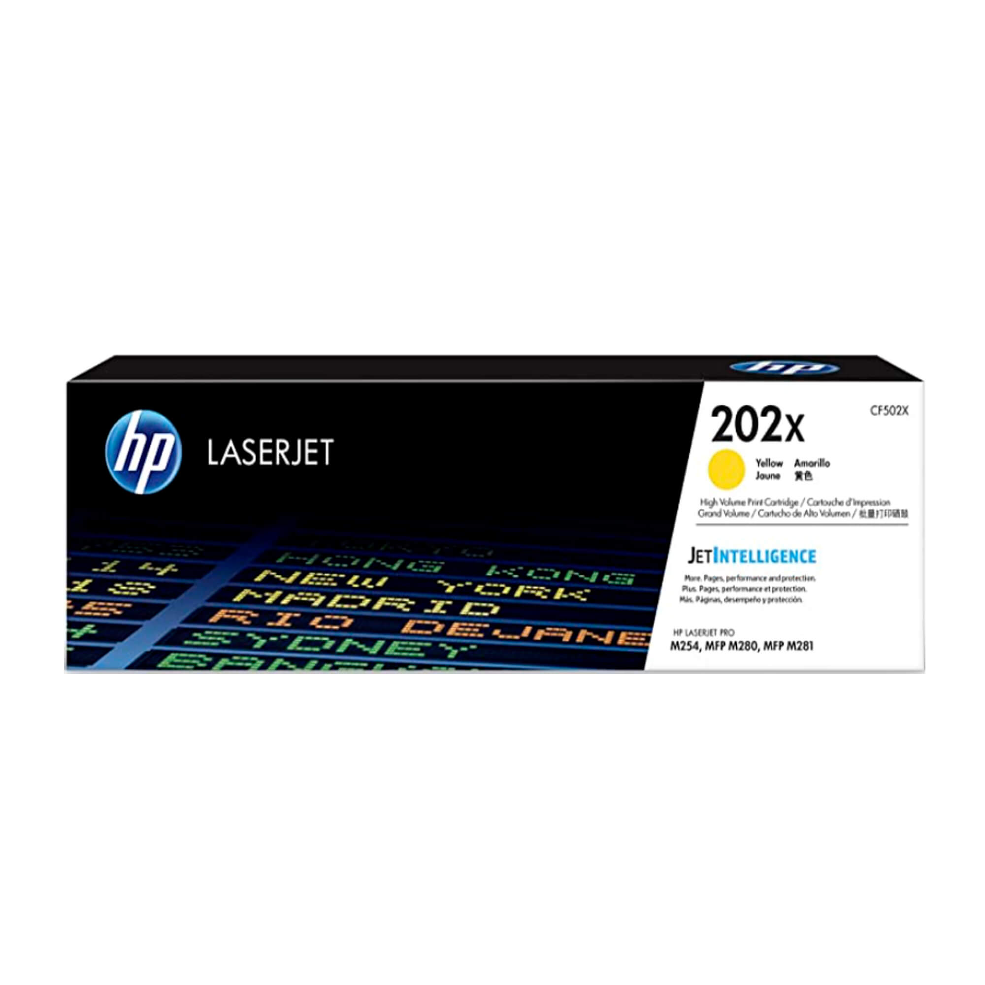 Toner HP CF502X 202X LaserJet Pro M254 Yellow 2.500 Paginas.
