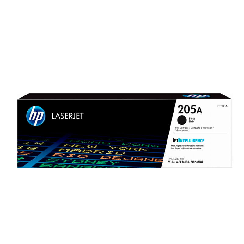 Toner HP CF530A 205A Negro LaserJet M154A 1.100 Paginas.