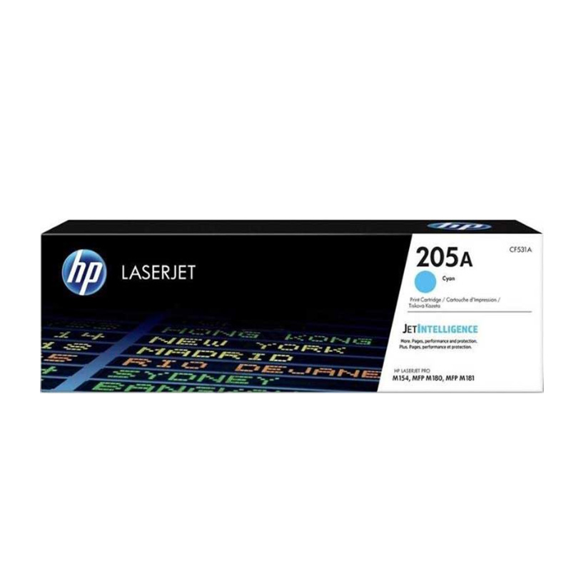 Toner HP CF531A 205A Cyan LaserJet M154A 900 Paginas.