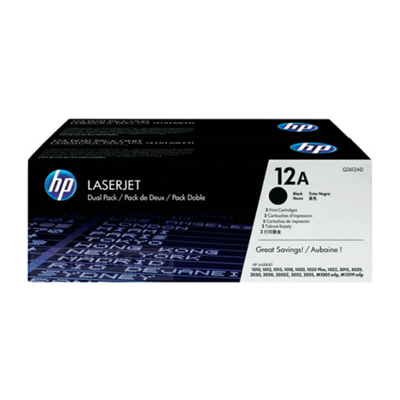 Toner HP Q2612AD 12AD LaserJet 1020 Negro 4.000 Paginas.