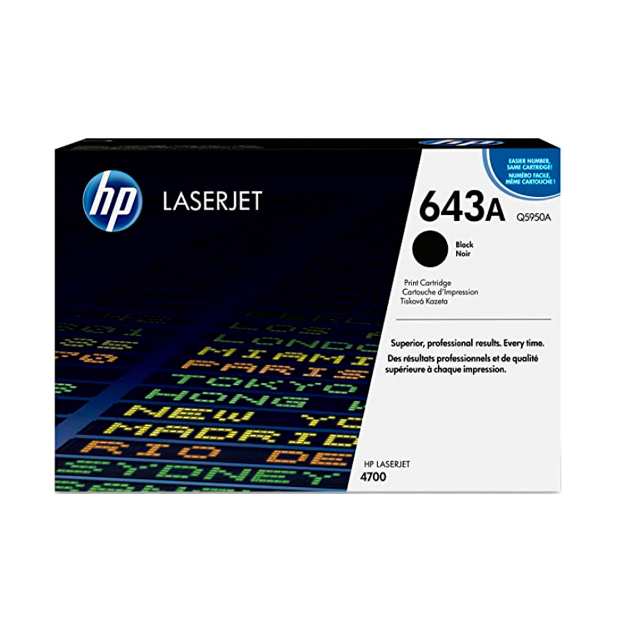 Toner HP Q5950A 643A LaserJet 4700 Negro 11.000 Paginas.