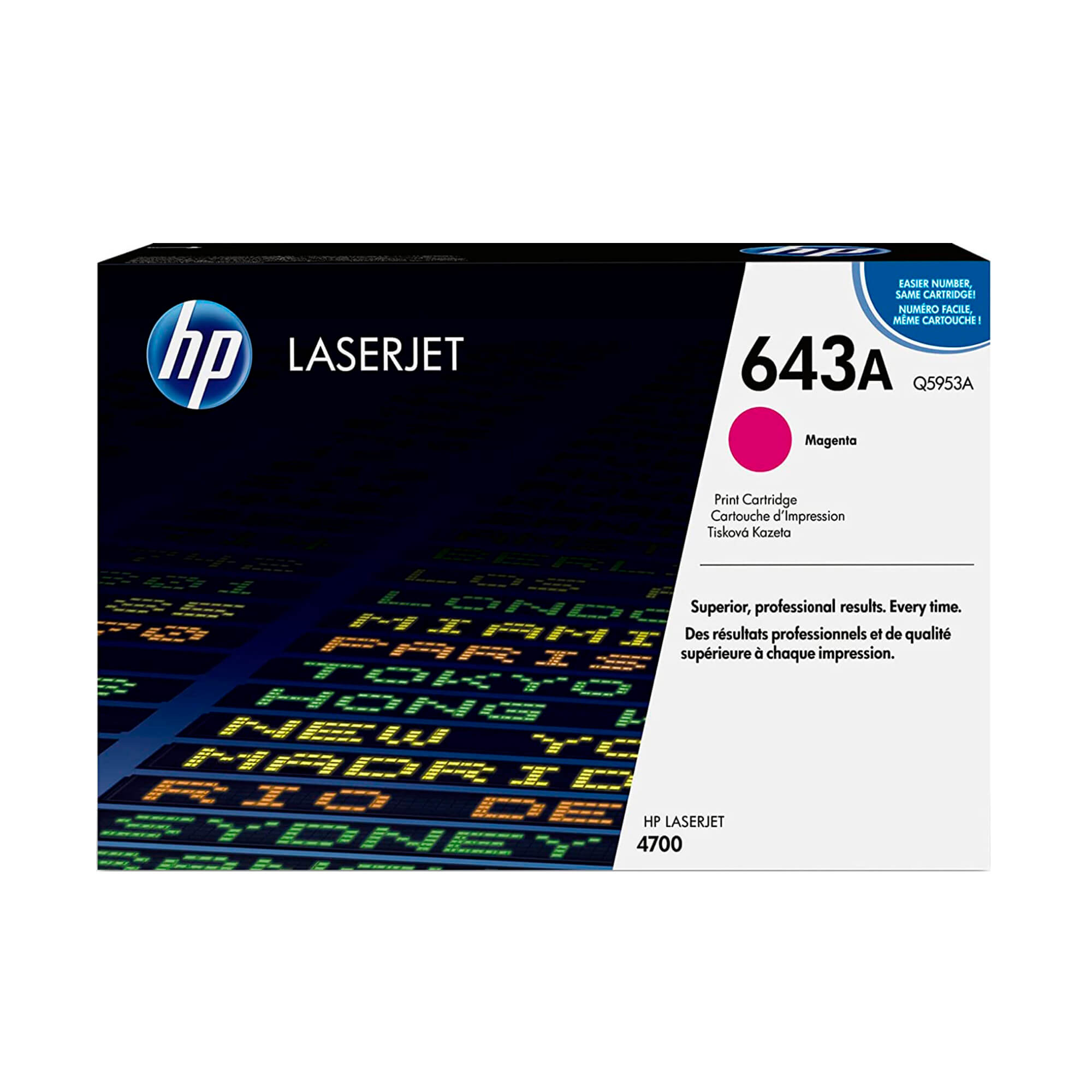 Toner HP Q5953A 643A LaserJet 4700 Magenta 10.000 Paginas.
