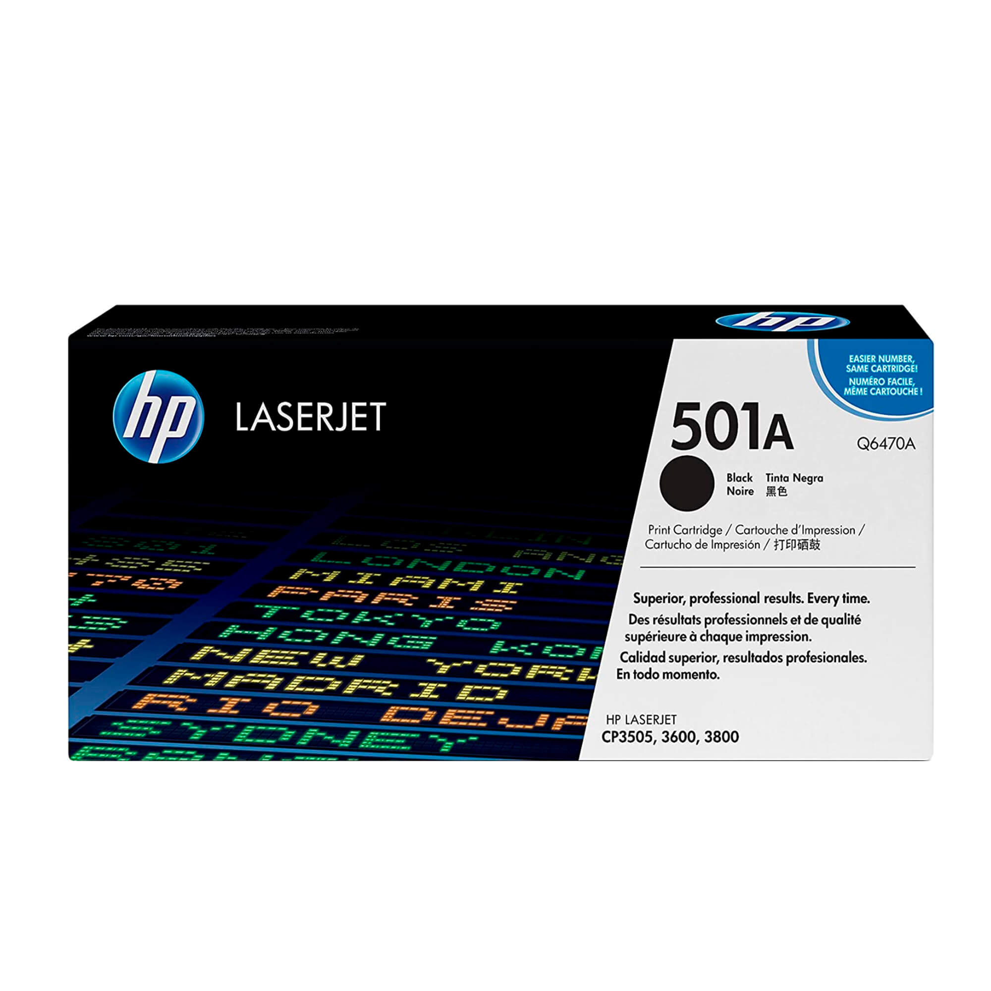 Toner HP Q6470A 501A LaserJet 3600N Negro 6.000 Paginas.
