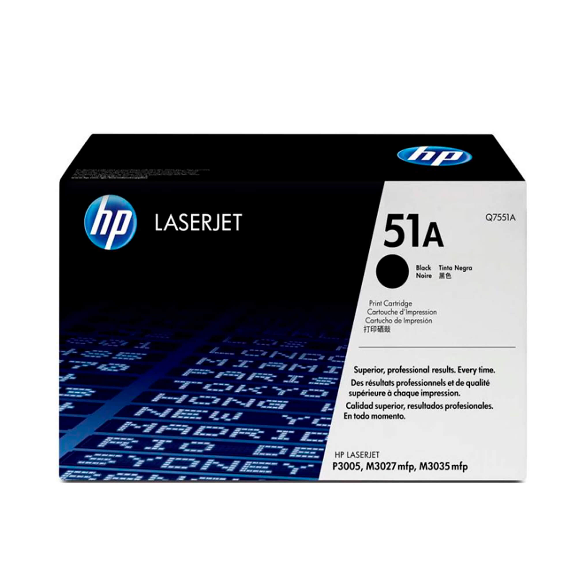 Toner HP Q7551A 51A LaserJet M3027 Negro 6.500 Paginas.