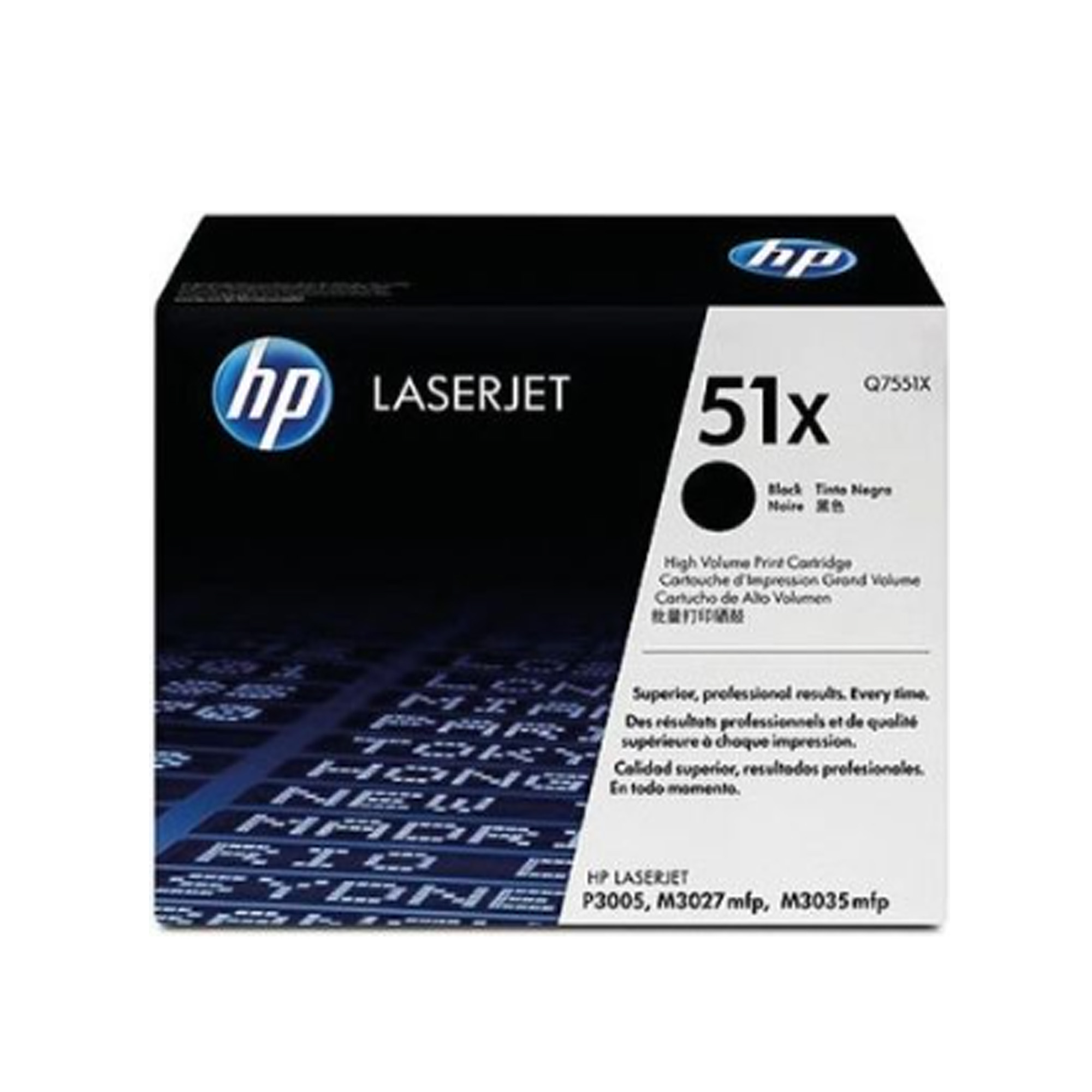 Toner HP Q7551X 51X LaserJet M3027 Negro 13.000 Paginas.