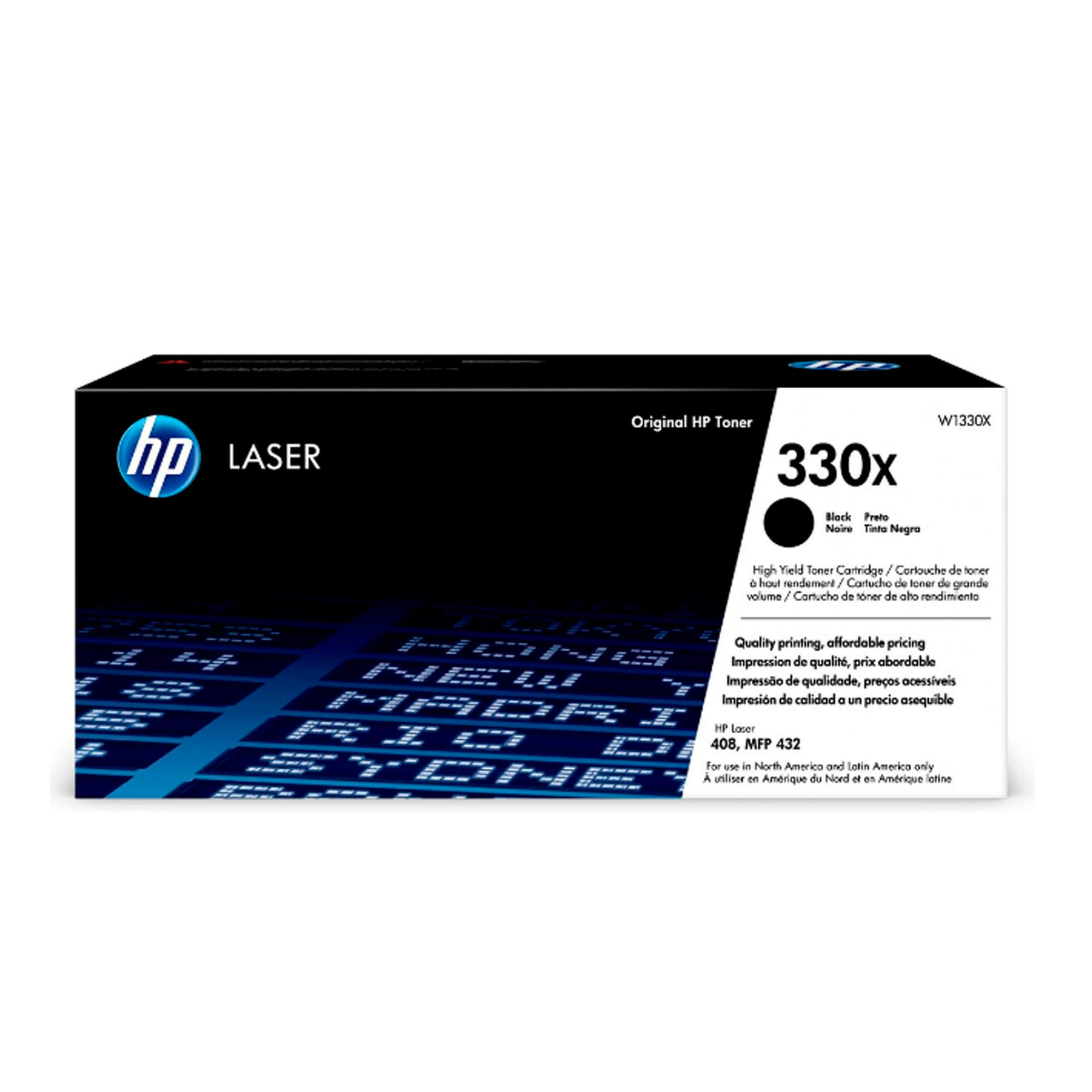 TONER HP W1330X (330X) LaserJet 408DN BLACK 15,000 PAGINAS