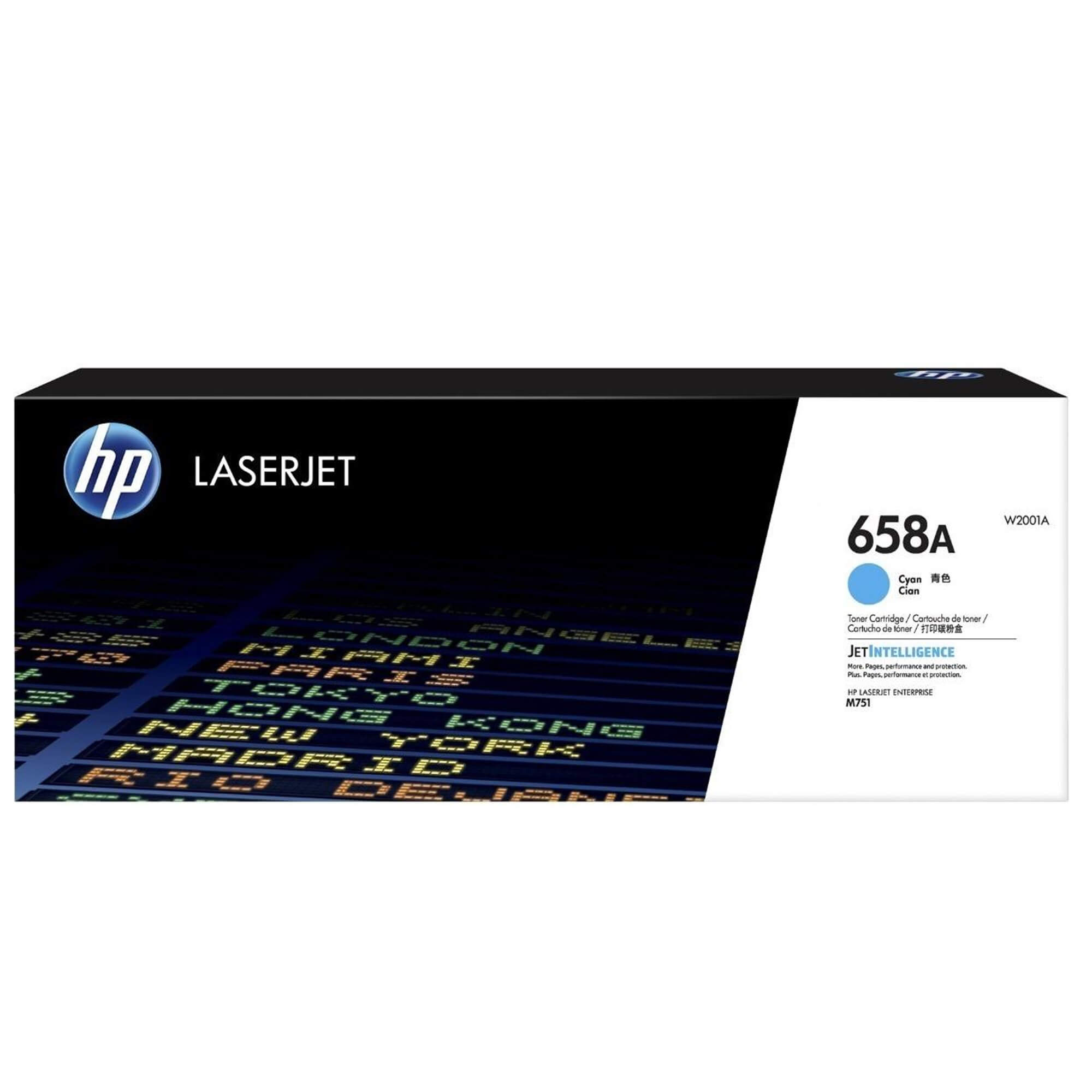 Toner HP W2001A (658A) LaserJet M571 Cyan 6,000 Paginas