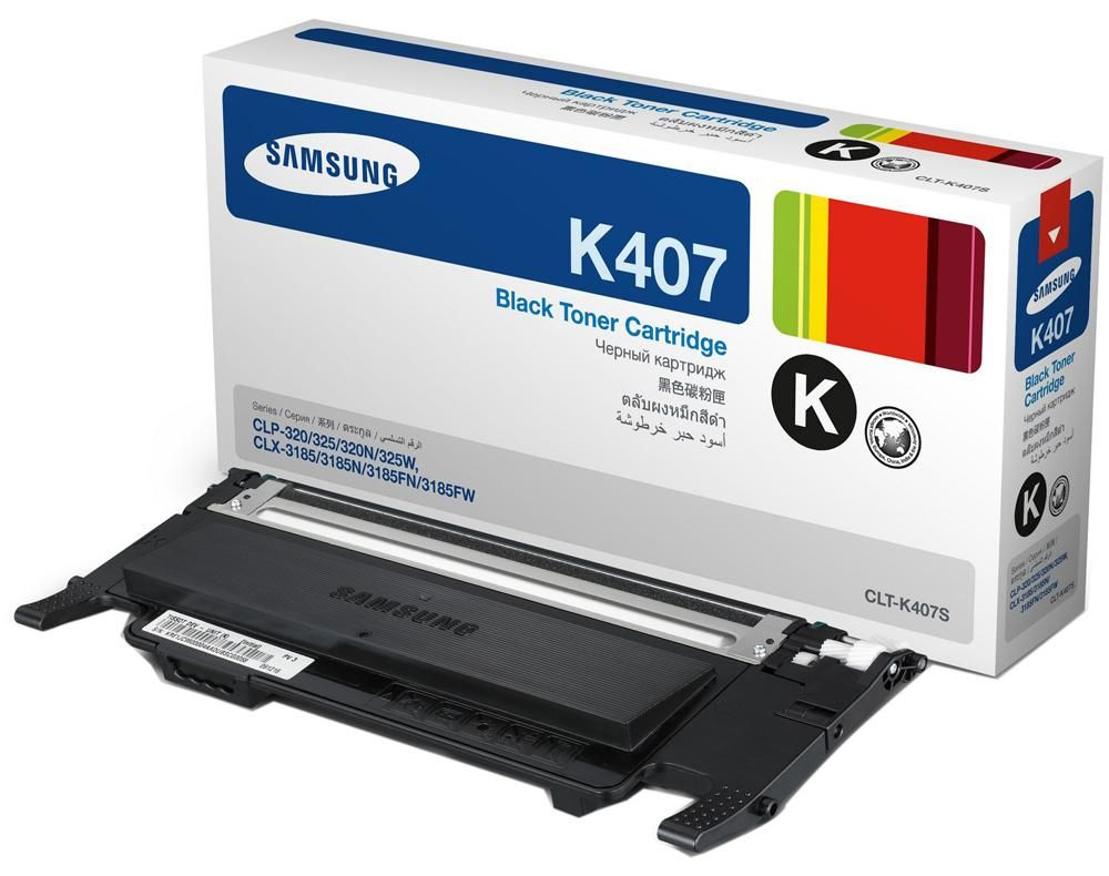 Tóner Samsung TONER SAMSUNG CLT-K407S BLACK 1,500 PAG Negro Original