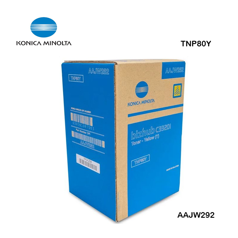 TONER KONICA MINOLTA BIZHUB C-3320i (YELLOW) TNP80Y 220V/60HZ AAJW292