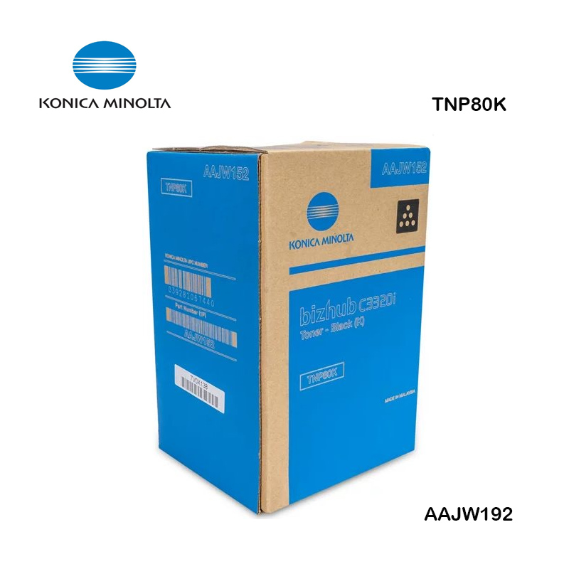 TONER KONICA MINOLTA BIZHUB C-3320i (BLACK) TNP80K 220V / 60HZ AAJW192