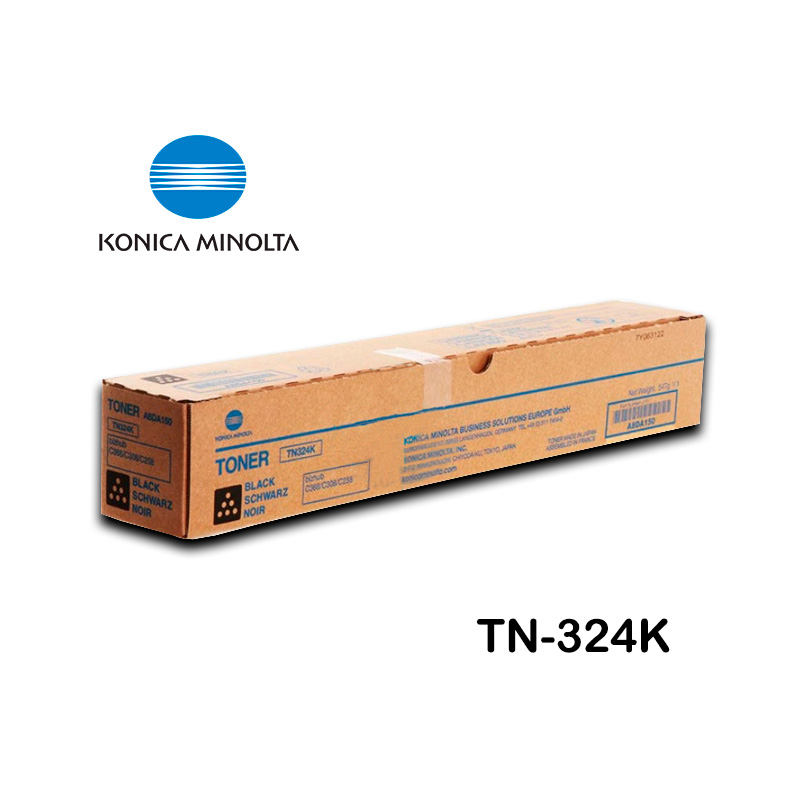 Toner Konica Minolta TN-324K Negro Bizhub C258, C368, C308