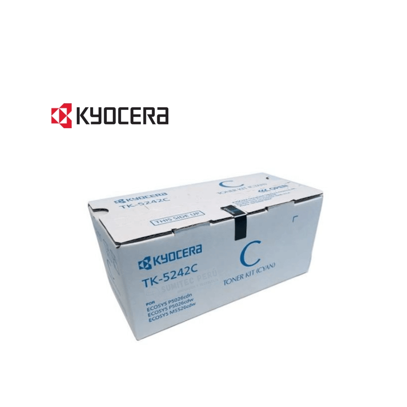 TONER KYOCERA TK-5242C CYAN M5526CDW 3.000 PAGINAS
