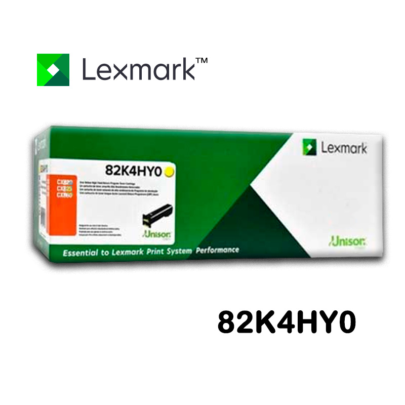 TONER LEXMARK 82K4HY0 PARA CX820 / CX825 / CX861 YELLOW (17K)