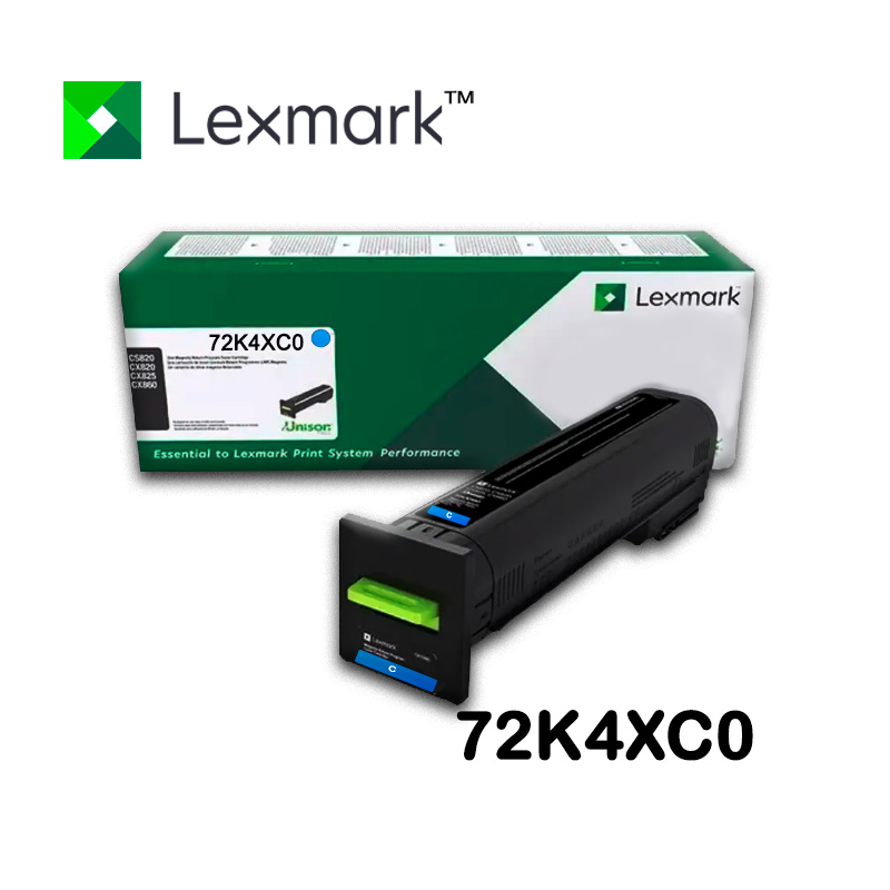 TONER LEXMARK 72K4XC0 CS820DE COLOR CYAN (22K)