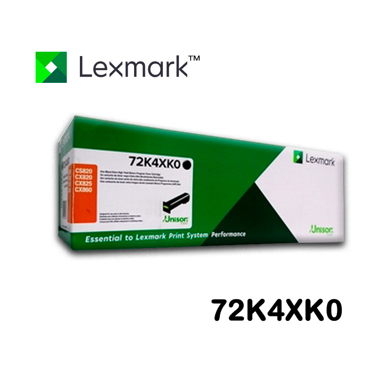 TONER LEXMAKR 72K4XK0 COLOR NEGRO 33K