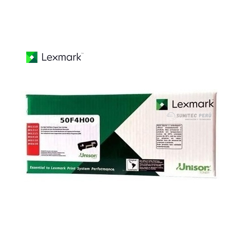 TONER LEXMARK 50F4H00 504H NEGRO 5.000 PAGINAS